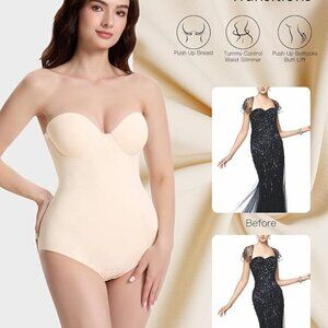 Decorus Seamless Strapless Shapewear Bodysuit
